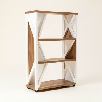 Okane 53 '' H X 53 '' W Geometric Bookcase (synthetic illustration; no displayed measurements)