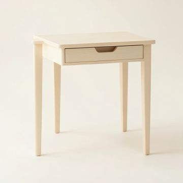 Spruce Arc Small Writing Desk - Ivory (synthetic illustration; no displayed measurements)