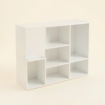 Pine Falls Desktop Shelving Unit - White (synthetic illustration; no displayed measurements)