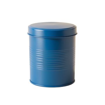 Stone Arc Storage Canister With Lid - Blue
