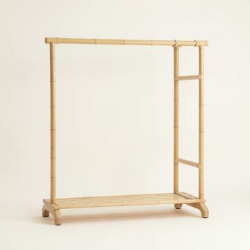 Clay Bluff Empty Garment Rack - Beige (synthetic illustration; no displayed measurements)