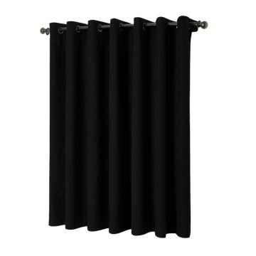 Loraine Solid Blackout Thermal Grommet Curtain Panels