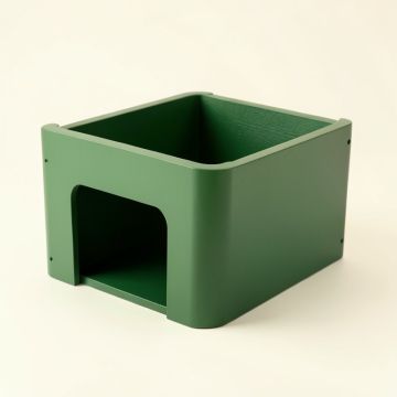River Crest Empty Furniture-Style Litter Enclosure - Green (synthetic illustration; no displayed measurements)