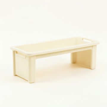 Briar Canyon Narrow Outdoor Storage Bench - Ivory (synthetic illustration; no displayed measurements)