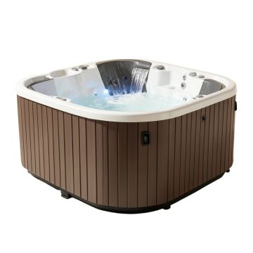 Select 400 4-Person 20-Jet Plug And Play Hot Tub With Led Light And Waterfall