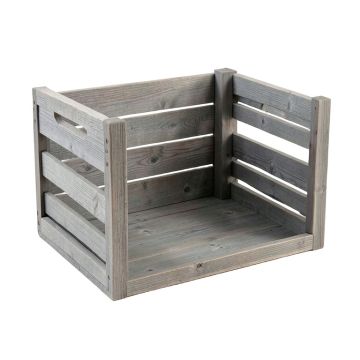Slate Branch Empty Furniture-Style Pet Crate - Gray