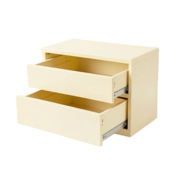 Cliff Bend Small-Parts Storage Drawer Cabinet - Ivory