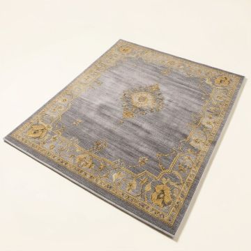 Balderas Gray/Gold Rug (synthetic illustration; no displayed measurements)