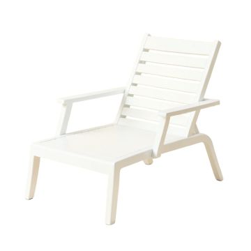 Birch Bluff Outdoor Lounge Chair - White