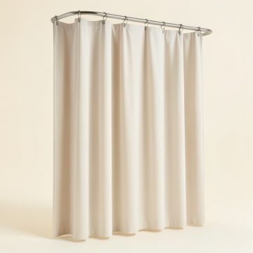 Sonia Cotton Solid Single Shower Curtain (synthetic illustration; no displayed measurements)