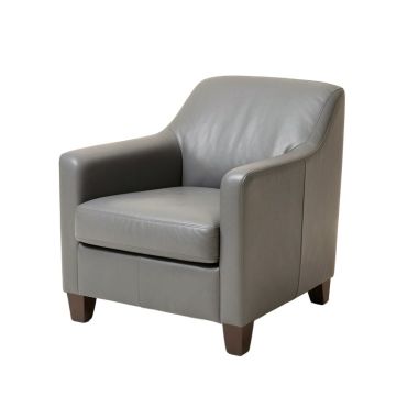 Ellysia Upholstered Parsons Chair In Gray