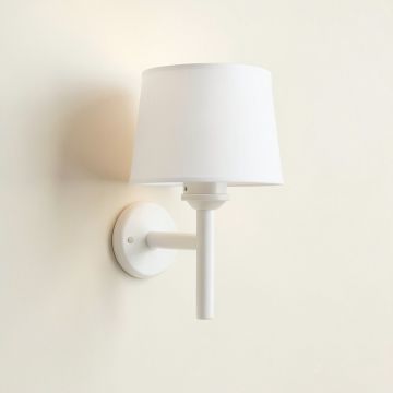 Vale Canyon Wall Sconce Mounted On A Plain Wall - White (synthetic illustration; no displayed measurements)