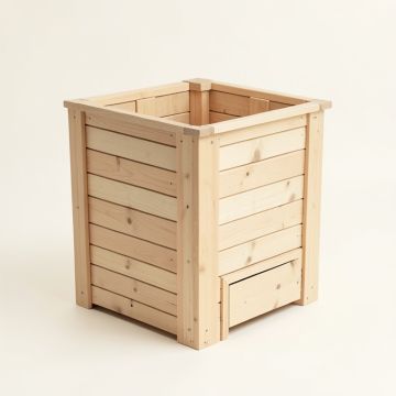 Dune Bluff Closed Garden Compost Bin - Beige (synthetic illustration; no displayed measurements)
