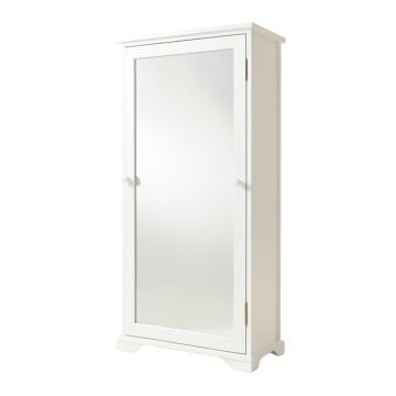 Bracondale Frameless Over The Door Jewelry Armoire With Mirror