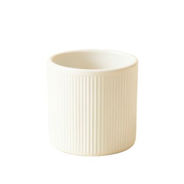 Lake Branch Empty Candle Holder - White