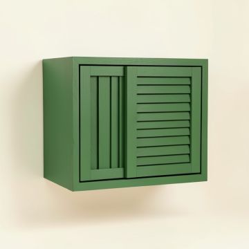 Brook Crest Wall-Mounted Entry Cabinet - Green (synthetic illustration; no displayed measurements)