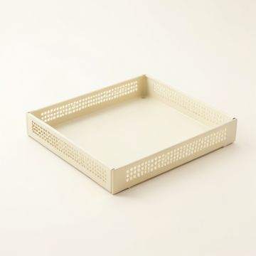 Flint Edge Empty Under-Desk Cable Tray - Ivory (synthetic illustration; no displayed measurements)