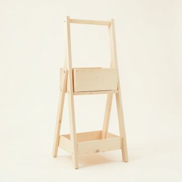 Laurel Branch Empty Vertical Garden Frame - Ivory (synthetic illustration; no displayed measurements)