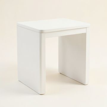 Aspen Bluff Side Table - White (synthetic illustration; no displayed measurements)