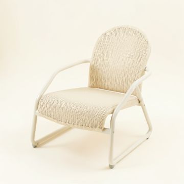 Briar Bend Outdoor Lounge Chair - Ivory (synthetic illustration; no displayed measurements)
