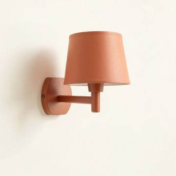 Rowan Branch Wall Sconce Mounted On A Plain Wall - Terracotta (synthetic illustration; no displayed measurements)