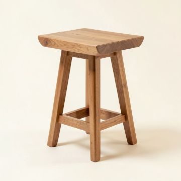 Cassius Solid Wood Counter Stool (synthetic illustration; no displayed measurements)