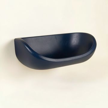 Spruce Arc Wall-Mounted Cat Perch - Navy (synthetic illustration; no displayed measurements)