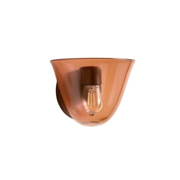 Wren Brook Wall Sconce Mounted On A Plain Wall - Terracotta (synthetic illustration; no displayed measurements)