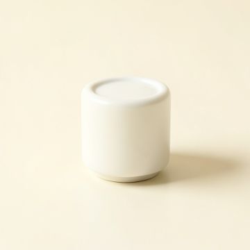 Elm Crest Cabinet Knob Without Packaging - White (synthetic illustration; no displayed measurements)
