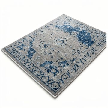 Anaheim Hand-Tufted Cotton Gray/Multi/Blue Area Rug (synthetic illustration; no displayed measurements)
