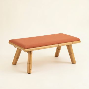 Hazel Field Indoor Bench - Terracotta (synthetic illustration; no displayed measurements)
