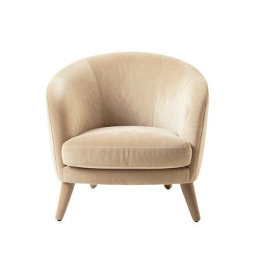 Cedar Branch Upholstered Armchair - Beige