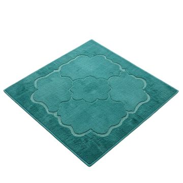 Selig Double Quatrefoil Tufted `` 4 X 6 '' Teal Indoor/Outdoor Area Rug