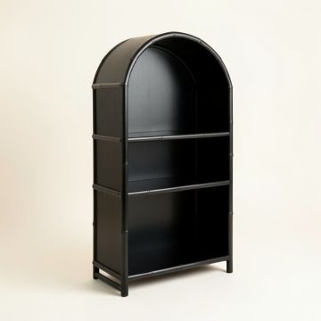 Vale Bridge Freestanding Bookcase - Black (synthetic illustration; no displayed measurements)