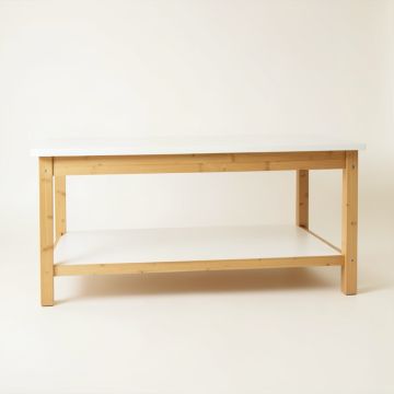 Birch Bend Empty Workshop Workbench - White (synthetic illustration; no displayed measurements)