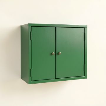 Spruce Crest Wall-Mounted Entry Cabinet - Green (synthetic illustration; no displayed measurements)