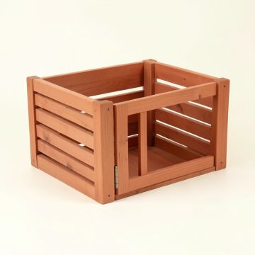 Flint Canyon Empty Furniture-Style Pet Crate - Terracotta (synthetic illustration; no displayed measurements)