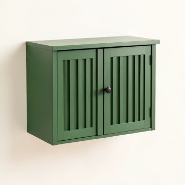 Hill Branch Wall-Mounted Entry Cabinet - Green (synthetic illustration; no displayed measurements)