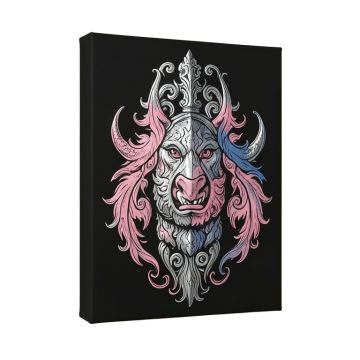 Wood Graphic Art Print On Canvas