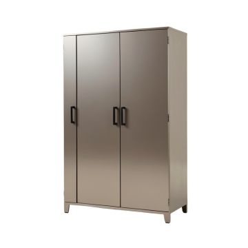 Saphira Industrial Metal Wardrobe Armoire