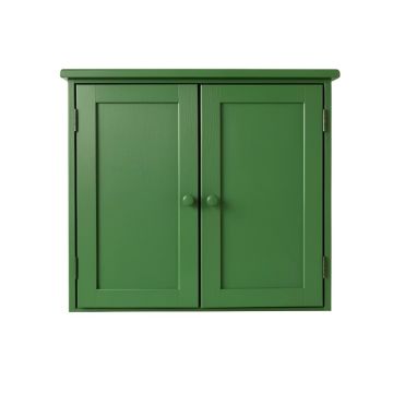 Birch Crest Wall-Mounted Laundry Cabinet - Green