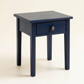 Moss Crest Side Table - Navy (synthetic illustration; no displayed measurements)