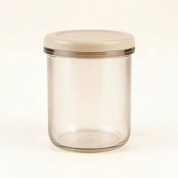 Wren Crest Storage Canister With Lid - Beige (synthetic illustration; no displayed measurements)
