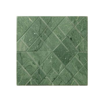 Meadow Bridge Uninstalled Square Decorative Tile - Green