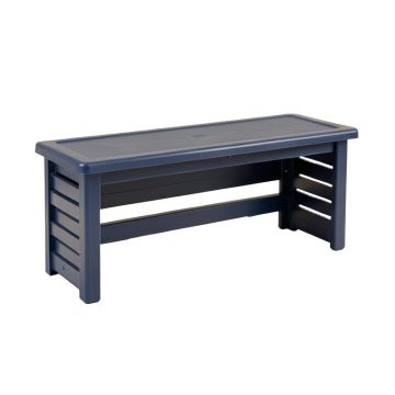 Dune Brook Narrow Outdoor Storage Bench - Navy