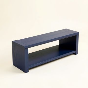 Fern Dell Narrow Outdoor Storage Bench - Navy (synthetic illustration; no displayed measurements)