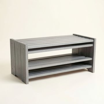 Birch Canyon Shoe Storage Bench - Gray (synthetic illustration; no displayed measurements)