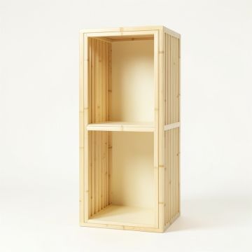 Laurel Bend Narrow Cubby Tower - Cream (synthetic illustration; no displayed measurements)