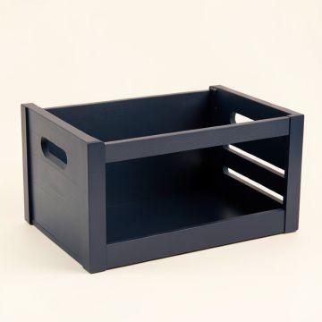 Olive Brook Empty Furniture-Style Pet Crate - Navy (synthetic illustration; no displayed measurements)