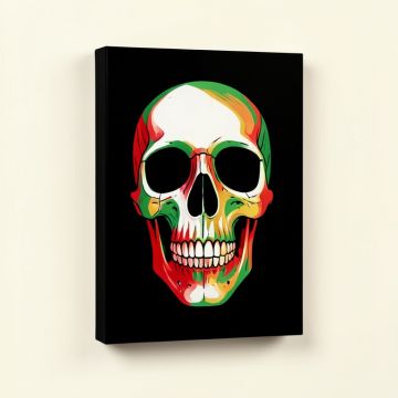 `` Mexican Skull '' By Nicklas Gustafsson Graphic Art On Canvas (synthetic illustration; no displayed measurements)
